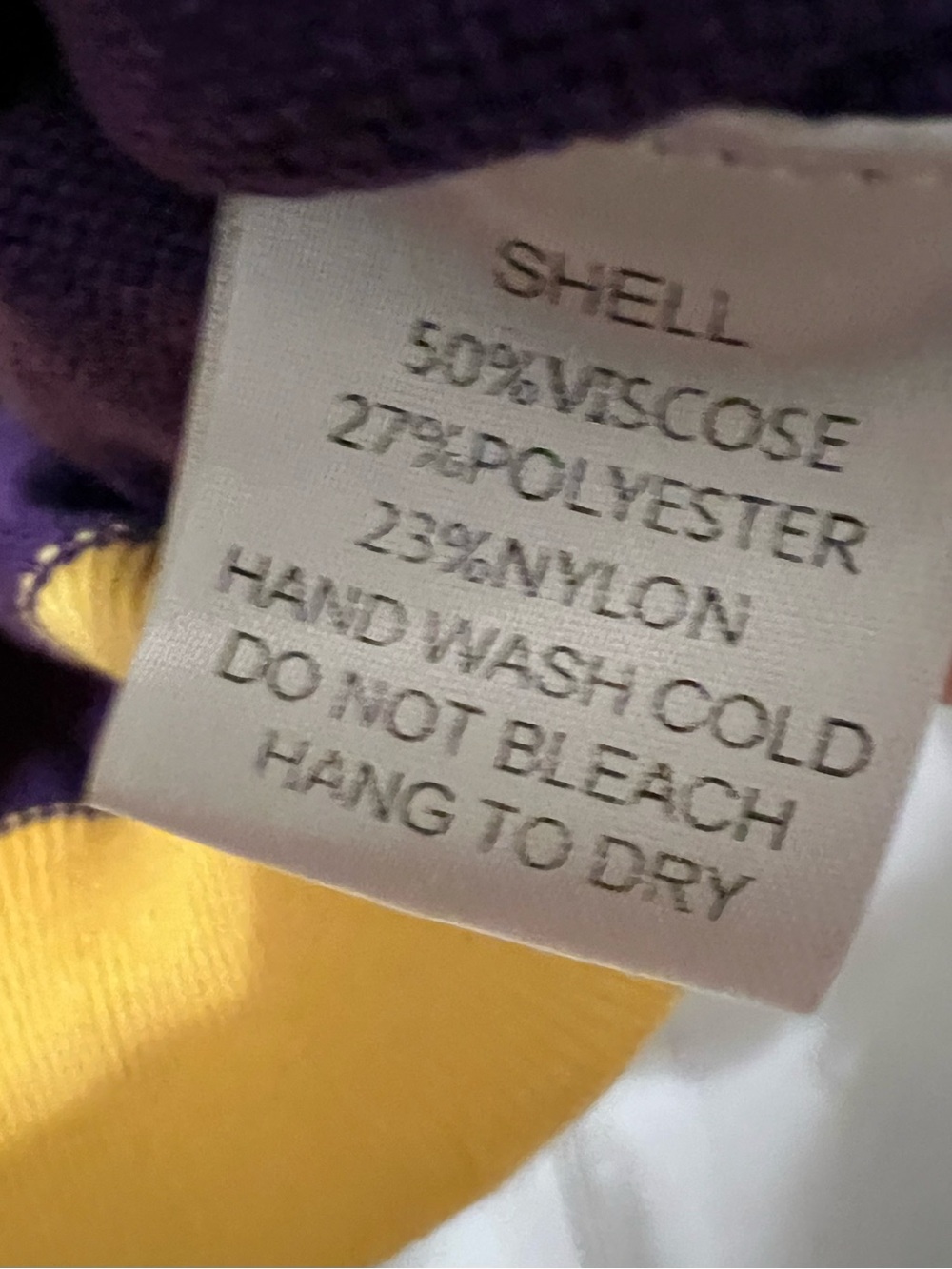 WHY DRESS Purple Knit Crop Sweater with Gold Script Detail GAMEDAY Football - Picture 5 of 5